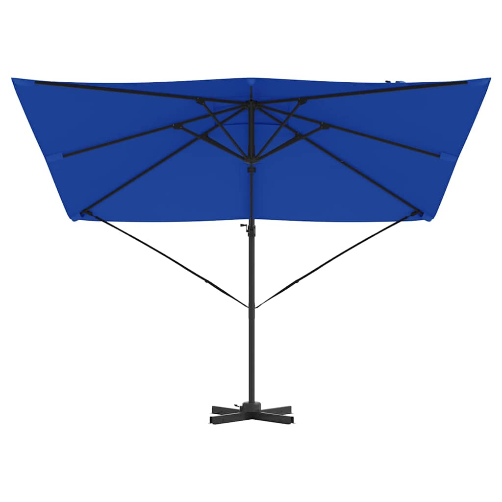 vidaXL Roma Parasol Blue 286 x 284 x 265 cm Aluminium and Polyester 5
