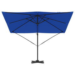 vidaXL Roma Parasol Blue 286 x 284 x 265 cm Aluminium and Polyester 5