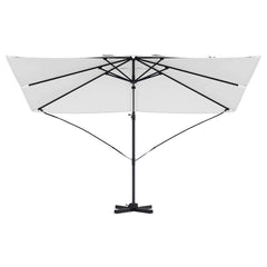 vidaXL Umbrella 351 x 250 x 260 cm Polyester and Aluminium Sand 5