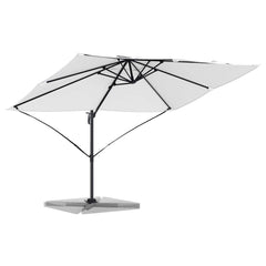 vidaXL Umbrella 351 x 250 x 260 cm Polyester and Aluminium Sand 3