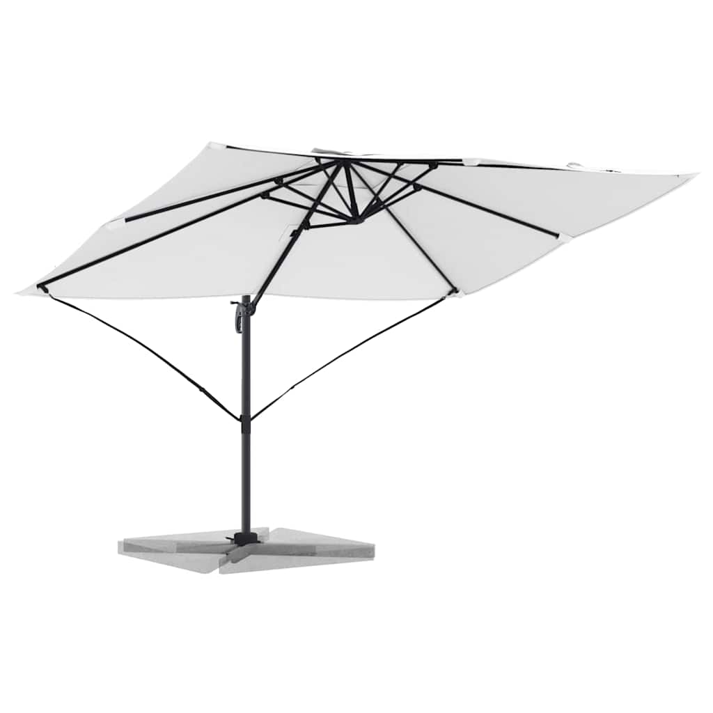 Parasol 351 x 250 x 260 cm Polyester and Aluminium Sand
