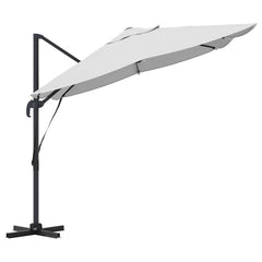 vidaXL Umbrella 351 x 250 x 260 cm Polyester and Aluminium Sand 6