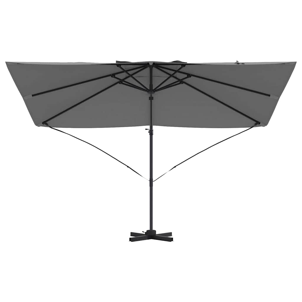 vidaXL Umbrella 351 x 250 x 260 cm Polyester and Aluminium Anthracite 5