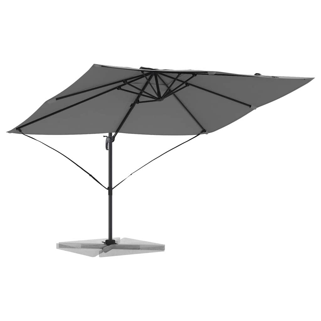 vidaXL Umbrella 351 x 250 x 260 cm Polyester and Aluminium Anthracite 3