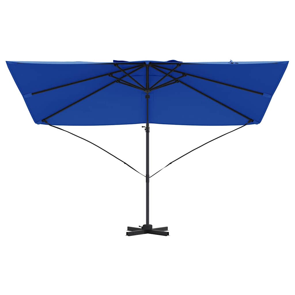 vidaXL Umbrella 351 x 250 x 260 cm Polyester and Aluminium Azurblau 5