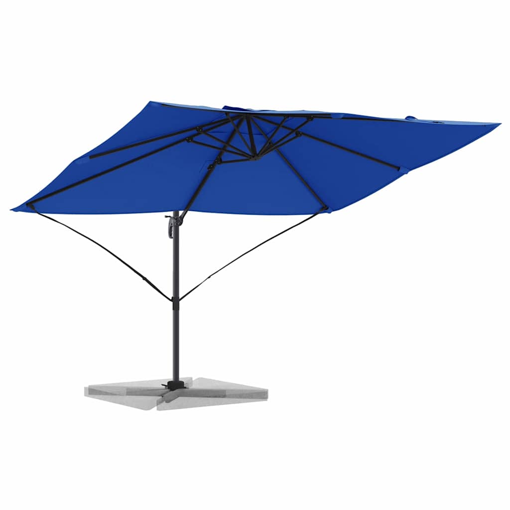 vidaXL Umbrella 351 x 250 x 260 cm Polyester and Aluminium Azurblau 3