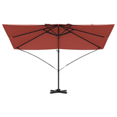 vidaXL Umbrella 351 x 250 x 260 cm Polyester and Aluminium Terracotta 5