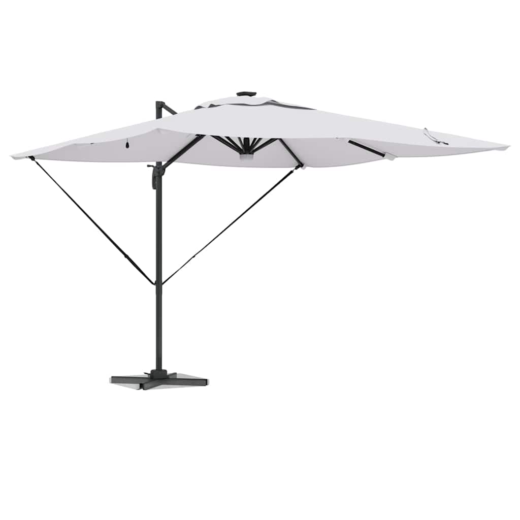 vidaXL Roma Parasol Beige 286 x 284 x 270 cm Aluminium and Polyester 3