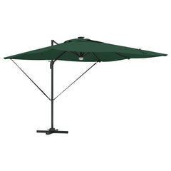 vidaXL Roma Parasol Green 286 x 284 x 270 cm Aluminium and Polyester 2