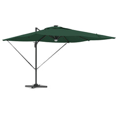 vidaXL Roma Parasol Green 286 x 284 x 270 cm Aluminium and Polyester 3