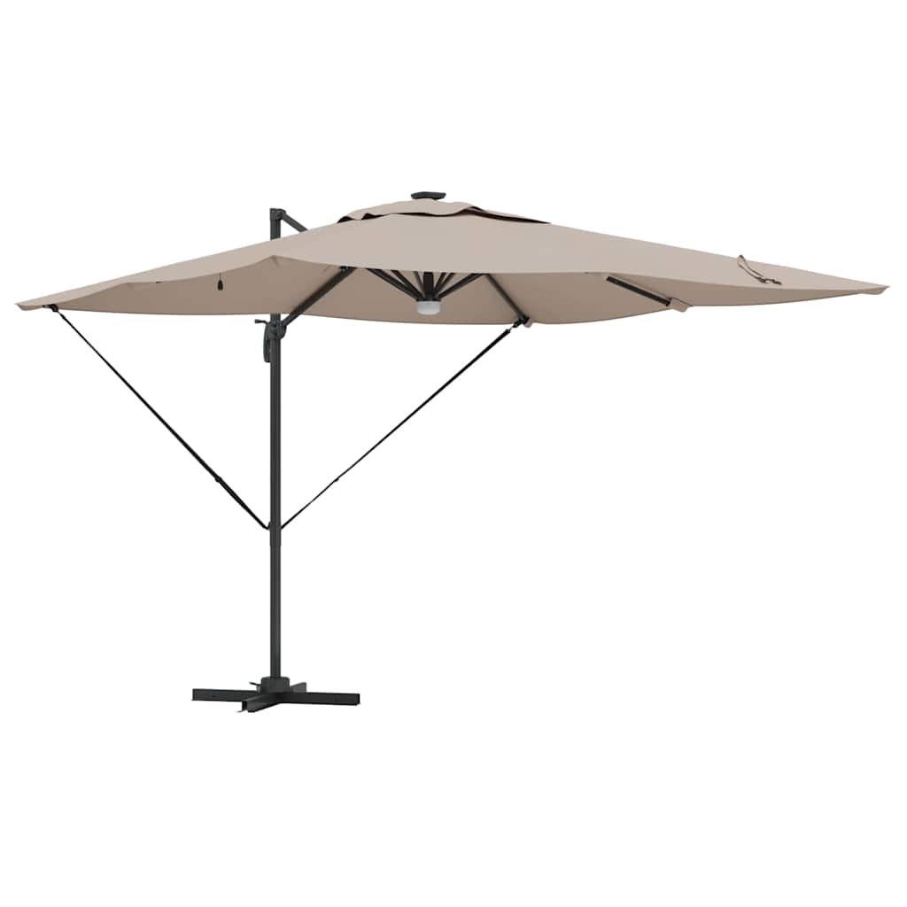 vidaXL Roma Parasol 286 x 284 x 270 cm Aluminium and Polyester 2
