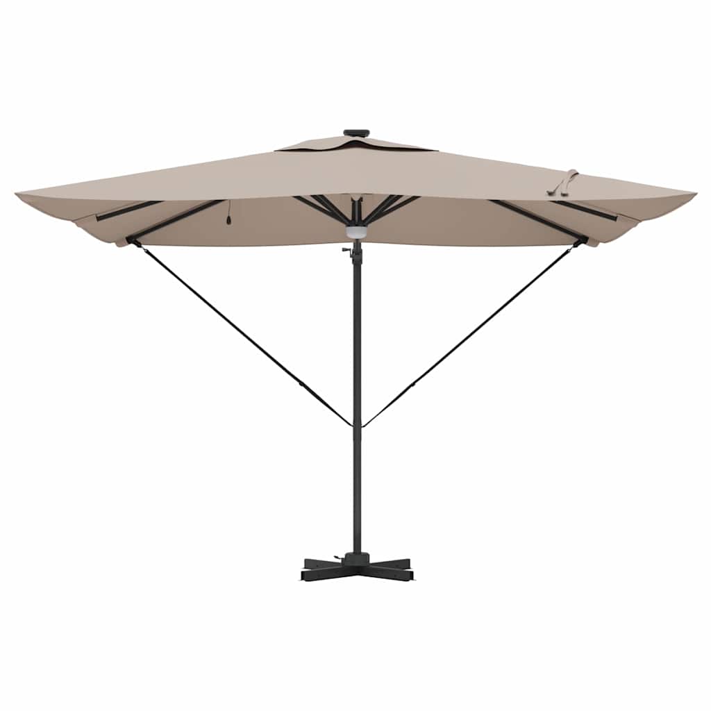 vidaXL Roma Parasol 286 x 284 x 270 cm Aluminium and Polyester 6