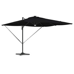 vidaXL Roma Parasol Black 286 x 284 x 270 cm Aluminium and Polyester 3