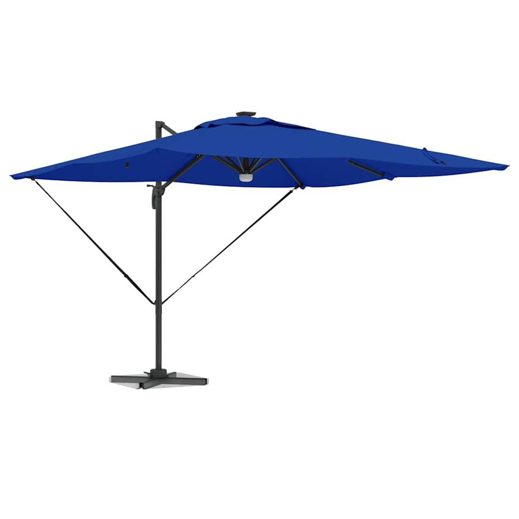 vidaXL Roma Parasol Blue 286 x 284 x 270 cm Aluminium and Polyester 3