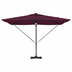 vidaXL Roma Parasol Red 286 x 284 x 270 cm Aluminium and Polyester 6