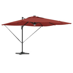 vidaXL Roma Parasol Red 286 x 284 x 270 cm Aluminium and Polyester 3