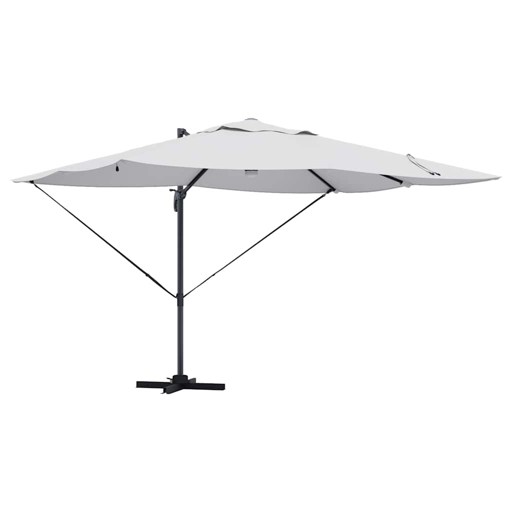vidaXL Umbrella Sand 351 x 250 x 253 cm Polyester and Aluminium 2