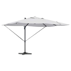 vidaXL Umbrella Sand 351 x 250 x 253 cm Polyester and Aluminium 3