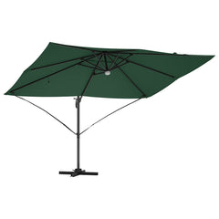 vidaXL Umbrella Green 351 x 250 x 253 cm Polyester and Aluminium 5