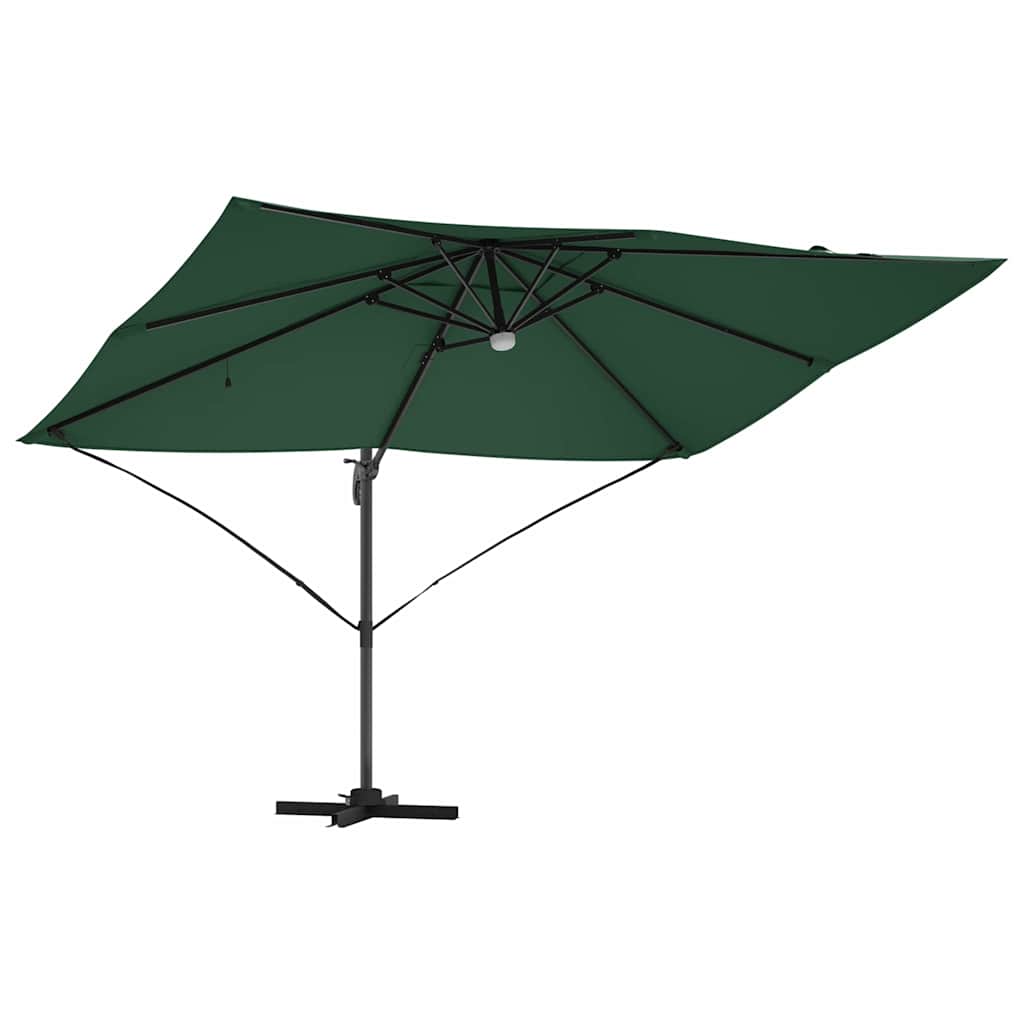 vidaXL Umbrella Green 351 x 250 x 253 cm Polyester and Aluminium 5