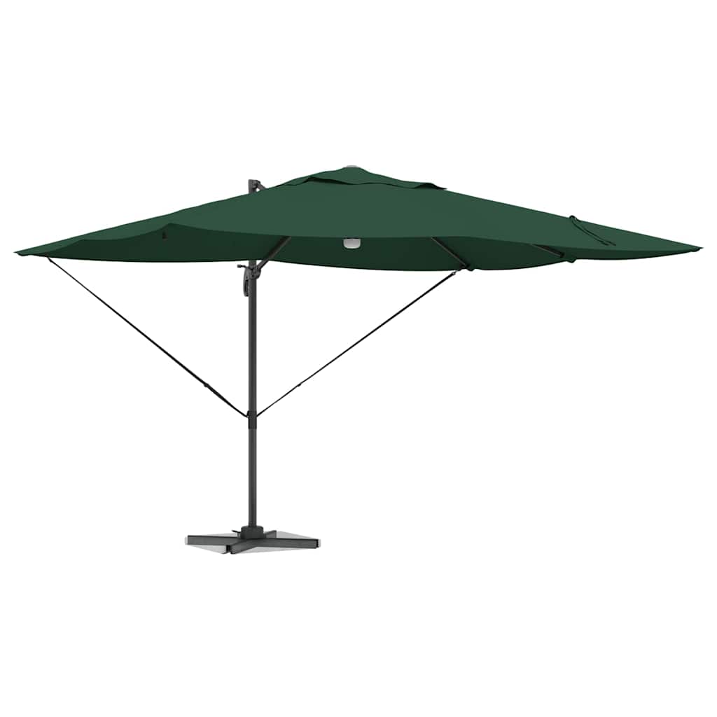 vidaXL Umbrella Green 351 x 250 x 253 cm Polyester and Aluminium 3
