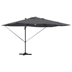 vidaXL Umbrella Anthracite 351 x 250 x 253 cm Polyester and Aluminium 2