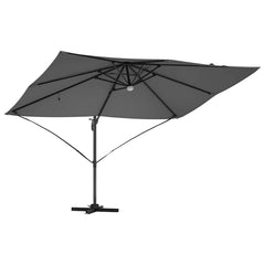 vidaXL Umbrella Anthracite 351 x 250 x 253 cm Polyester and Aluminium 5