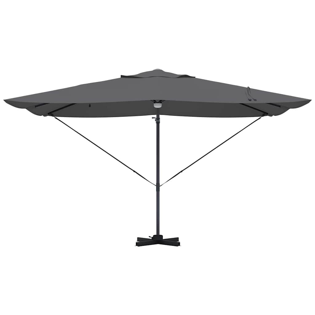 vidaXL Umbrella Anthracite 351 x 250 x 253 cm Polyester and Aluminium 6