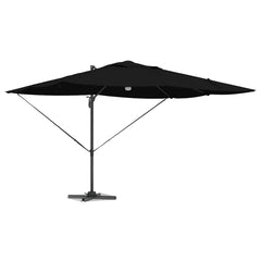 vidaXL Umbrella Black 351 x 250 x 253 cm Polyester and Aluminium 3