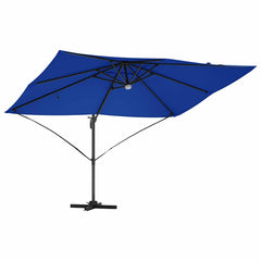 vidaXL Umbrella 351 x 250 x 253 cm Polyester and Aluminium Azurblau 5