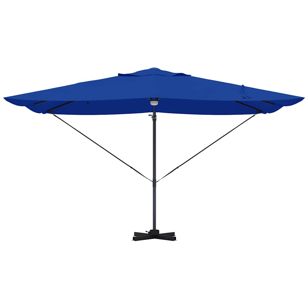 vidaXL Umbrella 351 x 250 x 253 cm Polyester and Aluminium Azurblau 6