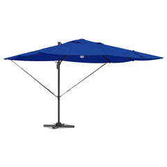 vidaXL Umbrella 351 x 250 x 253 cm Polyester and Aluminium Azurblau 3