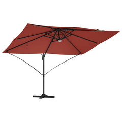 vidaXL Umbrella Terracotta 351 x 250 x 253 cm Polyester and Aluminium 5