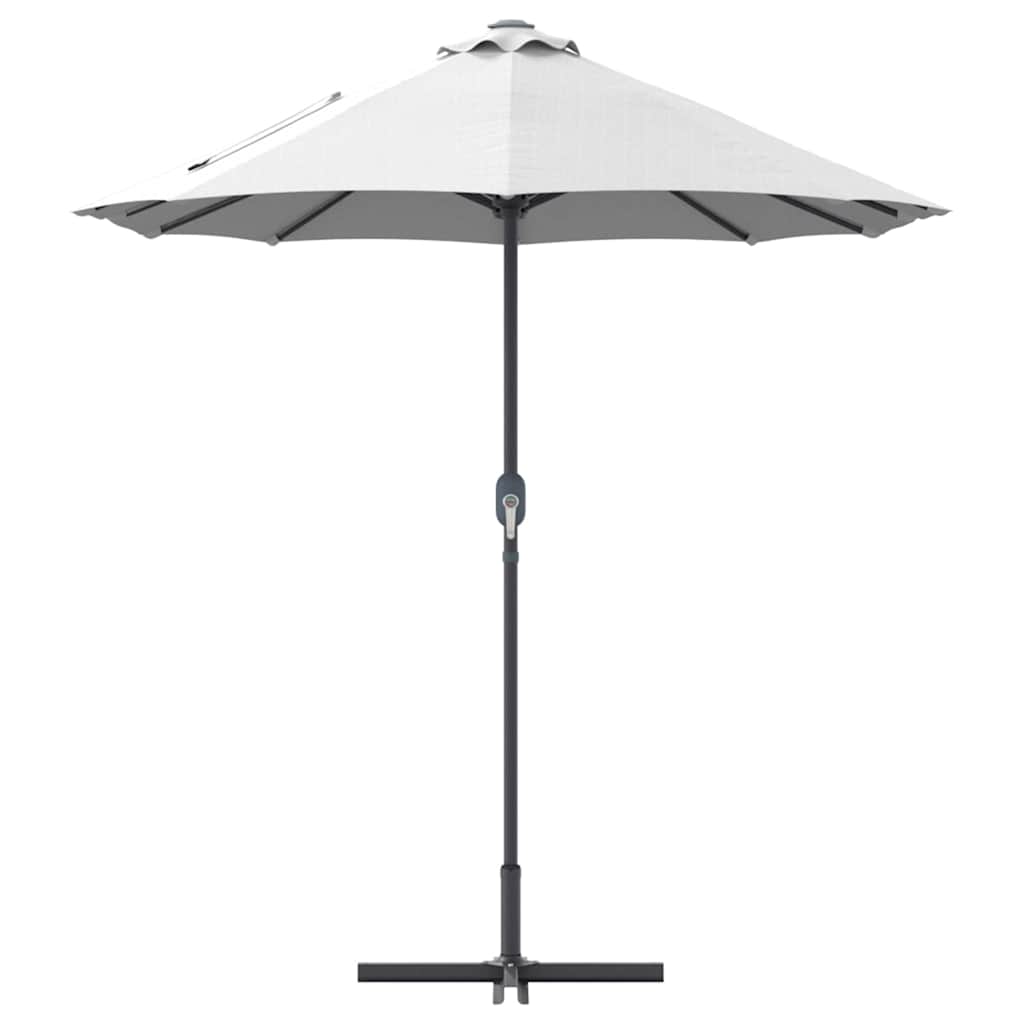 vidaXL Garden Parasol 370 x 197 x 239 cm Polyester and Aluminium Sand 6