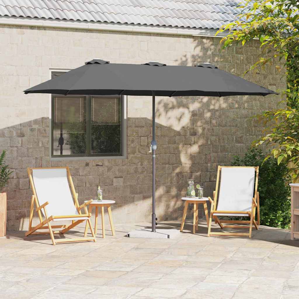 vidaXL Garden Parasol 370 x 197 x 239 cm Polyester and Aluminium 1