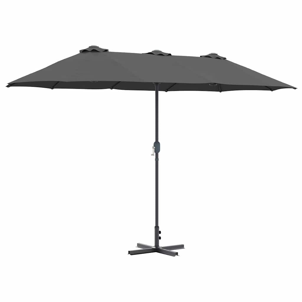 vidaXL Garden Parasol 370 x 197 x 239 cm Polyester and Aluminium 2