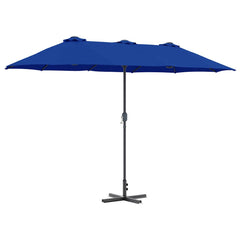 vidaXL Garden Parasol 370 x 197 x 239 cm Polyester and Aluminium 2