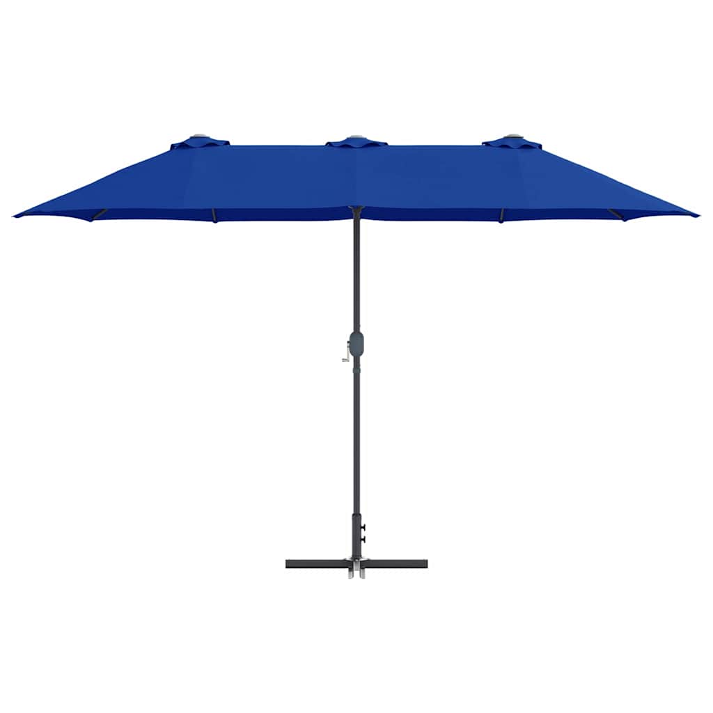 vidaXL Garden Parasol 370 x 197 x 239 cm Polyester and Aluminium 5