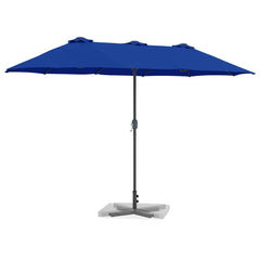 vidaXL Garden Parasol 370 x 197 x 239 cm Polyester and Aluminium 3