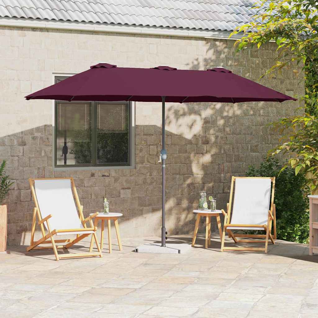 vidaXL Garden Parasol 370 x 197 x 239 cm Polyester and Aluminium 1