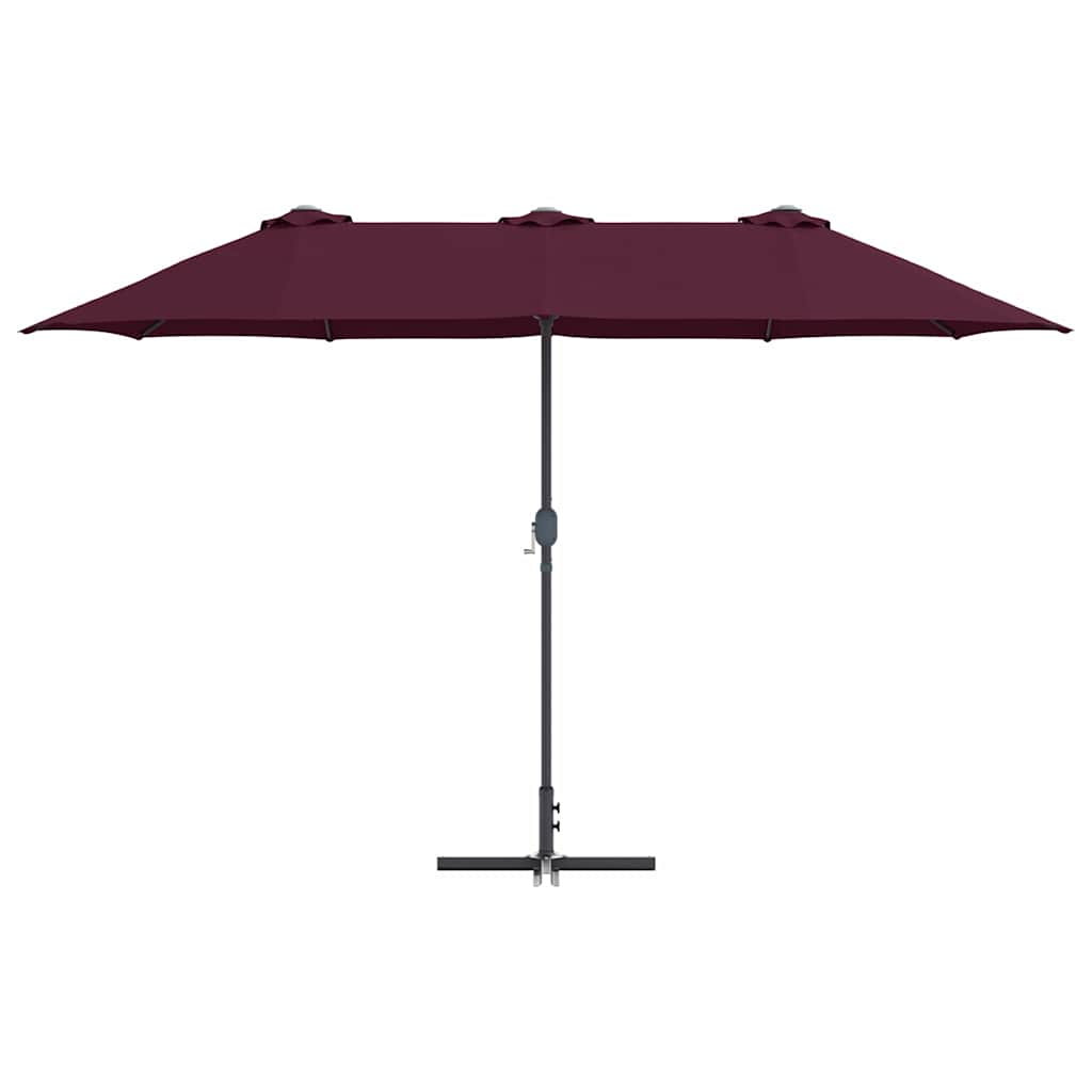 vidaXL Garden Parasol 370 x 197 x 239 cm Polyester and Aluminium 5