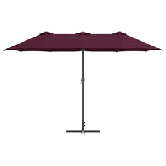 vidaXL Garden Parasol 370 x 197 x 239 cm Polyester and Aluminium 5