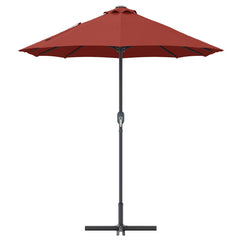 vidaXL Garden Parasol 370 x 197 x 239 cm Polyester and Aluminium 6