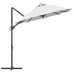 vidaXL Umbrella Sand 372 x 198 x 243 cm Polyester and Aluminium 6