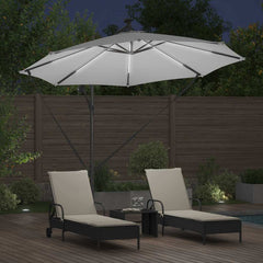 vidaXL Umbrella 294 x 294 x 248 cm Polyester and Aluminium Sand 4
