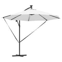 vidaXL Umbrella 294 x 294 x 248 cm Polyester and Aluminium Sand 2