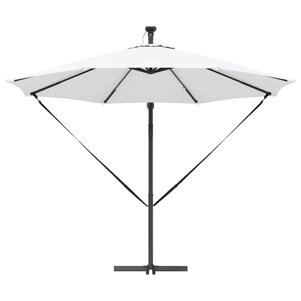 vidaXL Umbrella 294 x 294 x 248 cm Polyester and Aluminium Sand 6