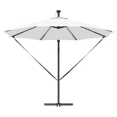 vidaXL Umbrella 294 x 294 x 248 cm Polyester and Aluminium Sand 6