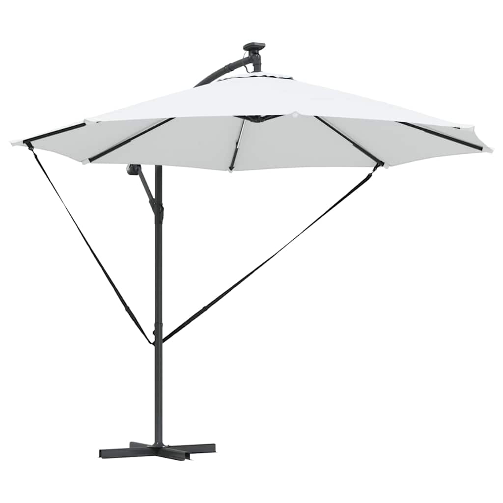 vidaXL Umbrella 294 x 294 x 248 cm Polyester and Aluminium Sand 3