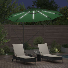 vidaXL Umbrella 294 x 294 x 248 cm Polyester and Aluminium Green 4